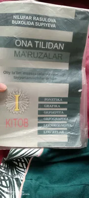 Ona tili boyicha Abutiretlar uchun kitob 1