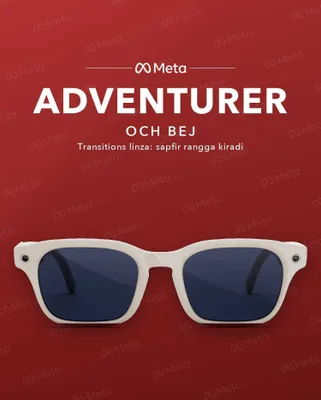 Meta Glasses Adventurer Linen, Transitions (sapfir rang) — original 1