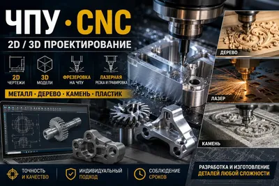 Обработка на ЧПУ 2D 3D камень металл 2д 3д детали Autocad Архитектура 1