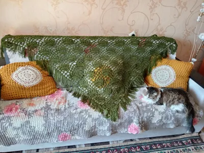 шаль ручной работы 1