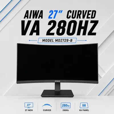 Монитор AIWA 27" Curved VA 280Hz (модель MD2729-B) 1