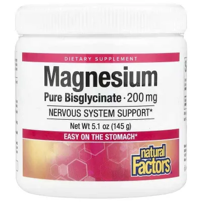 Natural Factors Magnesium Bisglycinate Бисглицинат магния магний 1