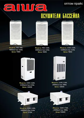 Осушитель воздуха Aiwa,оптом склад,качество плюс гарантия 1