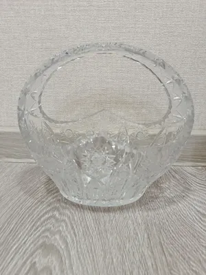 Корзина хрустальная Чехословакия 1