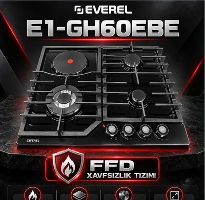 Варочная панель EVEREL! Арзон! Газ пишириш панели EVEREL! ЭВЕРЕЛ Arzon 1