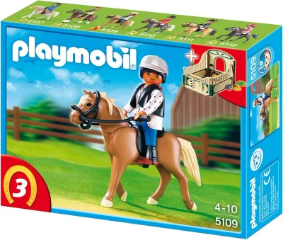 Playmobil 5109 Лошадь с наездницей и стойло 25 pcs 1