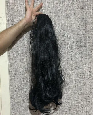 Qora to‘lqinsimon sochli nakladnoy dum / shinyon 1