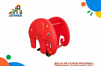 Prujinali tebranma o'yinchoq fil / Качалка на пружине Слоник 1