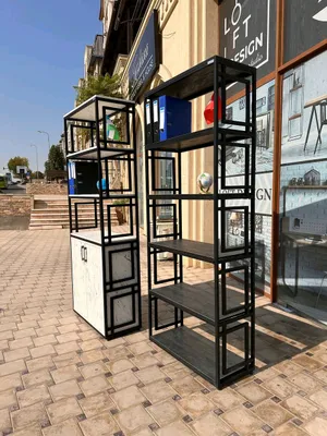 stellaj, shkaf, barcha loft uslubidagi mebellar 1