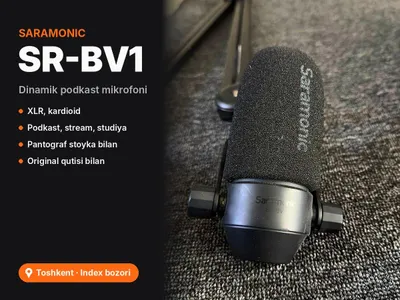 Микрофон Saramonic SR-BV1 + пантографная стойка 1