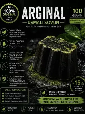 100% ARGINAL Usmali Sovun