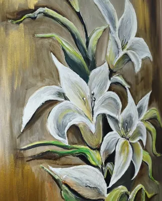 Oltin nurdagi liliyalar (Lily) 1