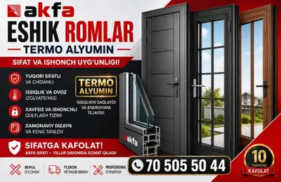 Akfa romlarini o‘rnatish va ta’mirlash 1