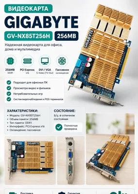Gigabyte 256 Gb videokartasi