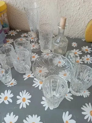 Billur bokallar, konfet uchun vaza, shtof 1