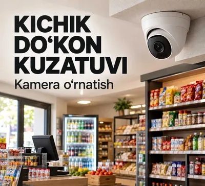 Установка камер в небольшом магазине — Ташкент