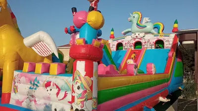 Продаётся большой надувной батут, 7–14 метров