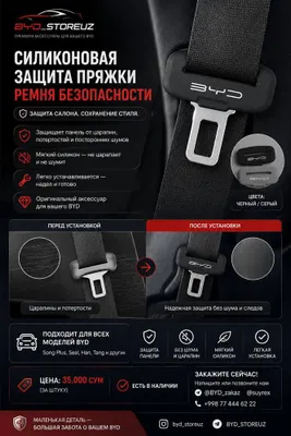 BYD xavfsizlik kamari qisqichi uchun silikon himoya 1