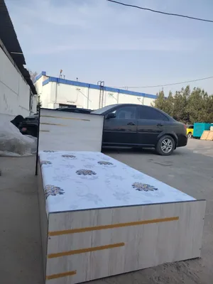 Односпальная кровать в стиле лофт 1