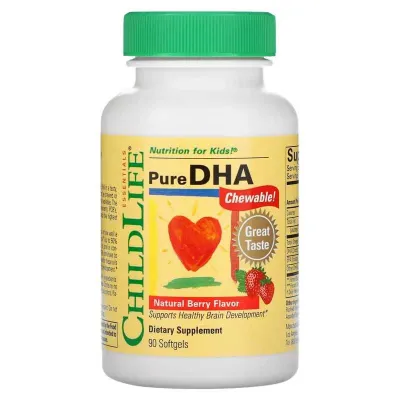 ChildLife, toza DHA, Pure DHA, 90 kapsula 1