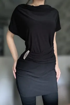 Черное вечернее платье