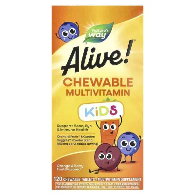 Nature's Way Alive Multivitamin chaynaydigan multivitaminlar