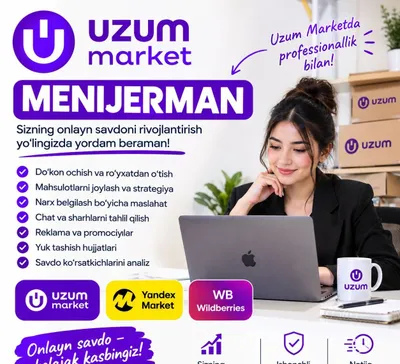 Uzum marketplace professional menejer xizmati