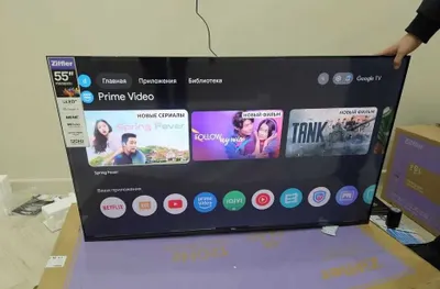 Ziffler Телевизор 55/65 QLED 4K Smart TV прошивка доставка бесплатно 1