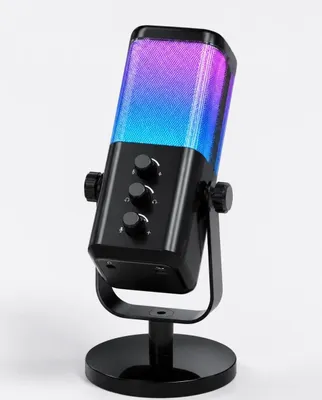 Микрофон для компьютера с RGB-подсветкой и отключением звука 1