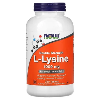 NOW Foods L-Lysine L-lizin 500 mg 1000 mg 1
