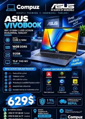 Asua Vivobook 15 Intel Core 5 120U
