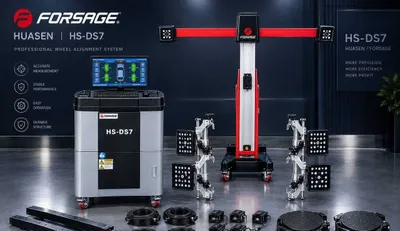 Лазерно-оптический стенд развал-схождения HUASEN / Forsage HS-DS7 220V