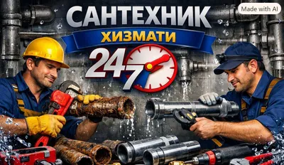 канализация тозалаш Santexnik xizmati сантехник хизмати 24/7 срочна