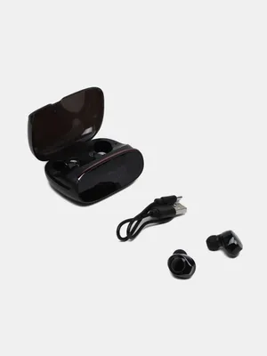 Беспроводные наушники TWS M38 + Power Bank 1200 мАч — чёрные