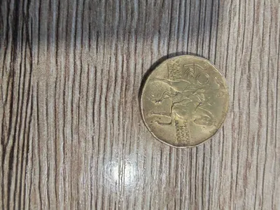 Tanga Chexiyaning 2010-yilda chiqarilgan 20 kronalik tangasi (20 Kč). 1