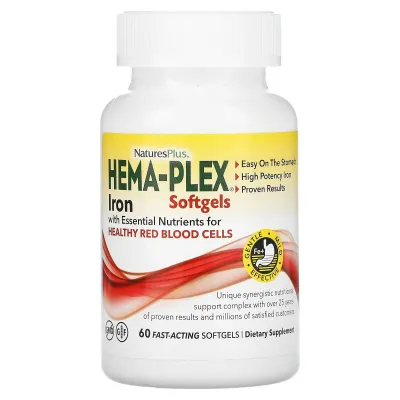 Hema-Plex, temir kompleksi, Amerikadan 60 kapsula 1