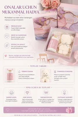 Ayollar uchun aksessuarlar hadya paket,