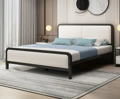 Двуспальная кровать Loft, металлическая кровать «Лофт» 1