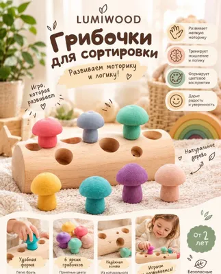 Развивающий сортер «Грибочки» 1