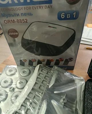 ORVICA 6 in 1 vafli pishirgichi, 2000 Vt, butun oila uchun almashtiril 1
