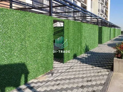 Зелёный экозабор Parkent | Искусственная травяная изгородь | 1–2 метра | 1