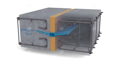 Гидроизоляция швов Шпонка AKVASTOP DV-150/18 DV-240/20 DV-320/50 20п.м 1