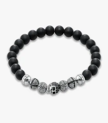 Браслет из серебра и обсидиана Thomas Sabo 1