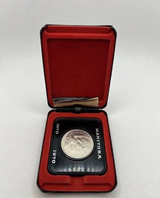 Kanadaning 1970-yilgi 1 dollarlik tangasi, Manitoba 1870–1970 | Asl qutisida 1