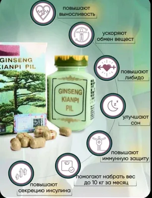 Оригинальные капсулы Ginseng Kianpi Pil (Индонезия) 1