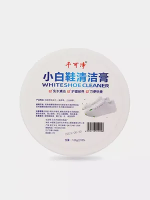 Oyoq kiyimlarini oqartiruvchi vosita Whiteshoe Cleaner, oqartiruvchi gubka bilan 1