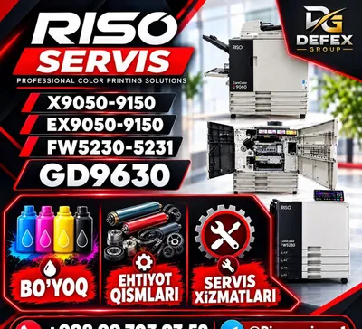 Riso Com colour Printerlariga servis xizmati