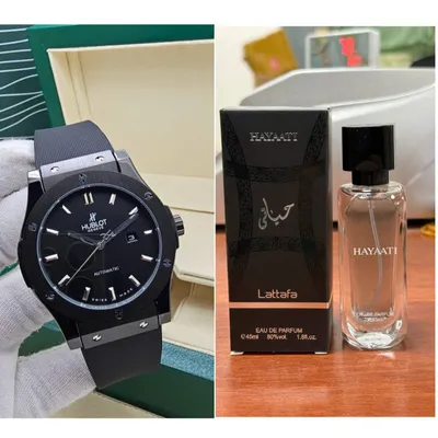 Парфюм Hayaati и часы Hublot