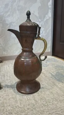 Старинный медный кувшин (Кумган / Афтоба), 1915 год (Антиквариат) 1