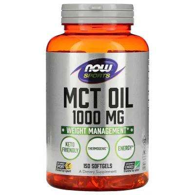 MCT yog‘i, MCT Oil, 1 000 mg, 150 kapsula, Amerika